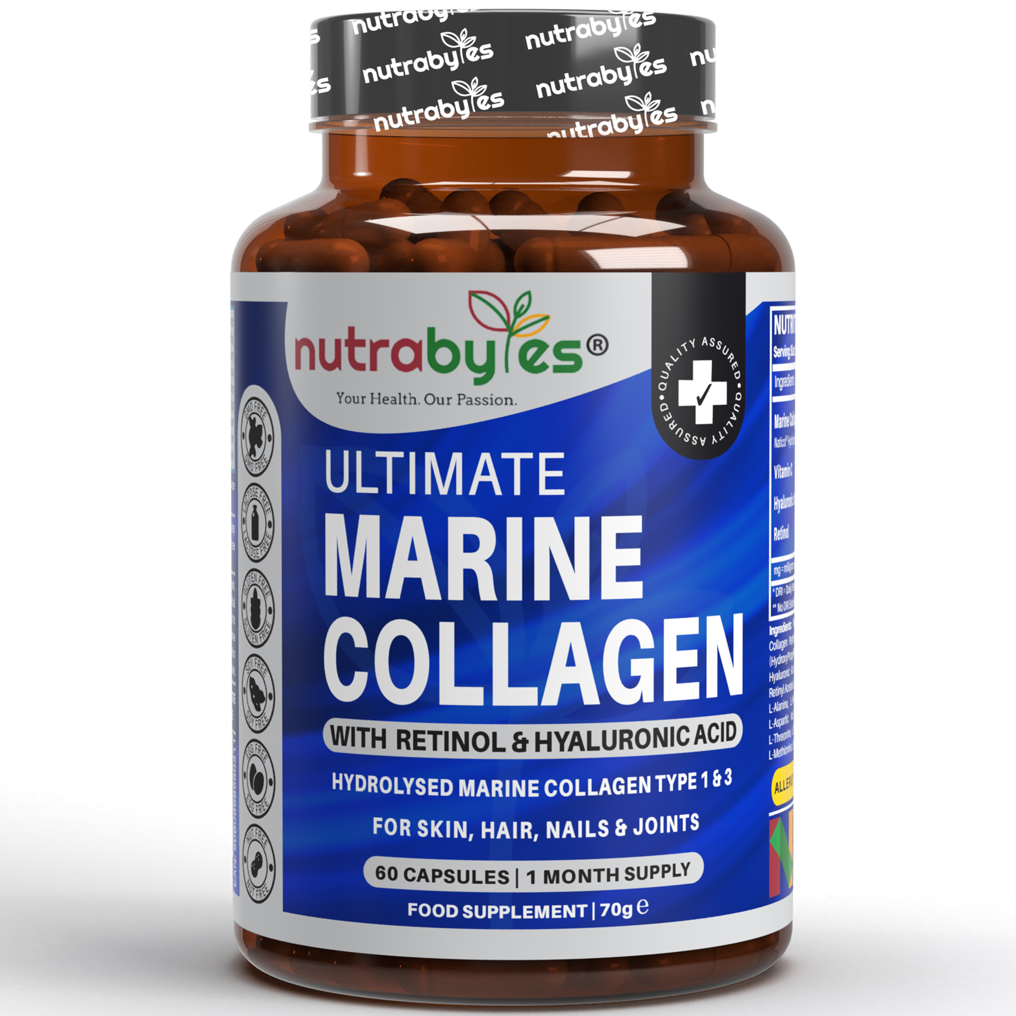 Ultimate Marine Collagen Supplement With 60 Capsules - Type 1 & 3